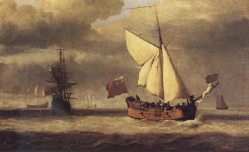 VELDE, Willem van de, the Younger The Yacht Royal Escape Close-hauled in a Breeze china oil painting image